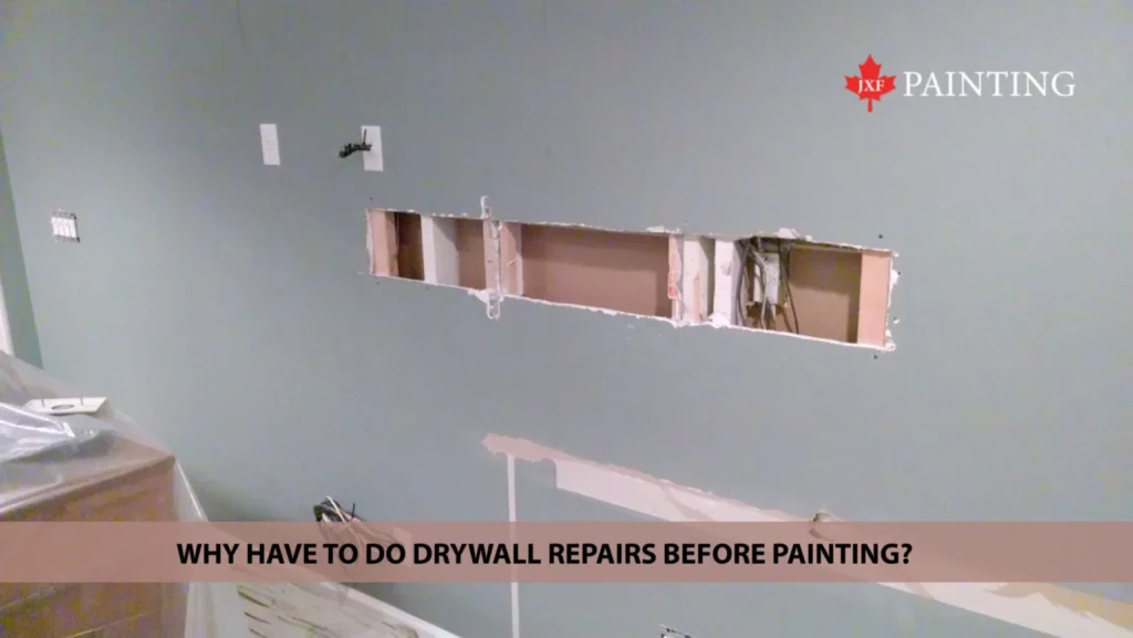 drywall repairs before painting