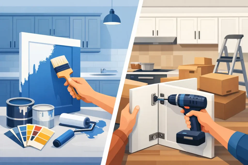 Cabinet Painting vs Replacement: What Pays Off?