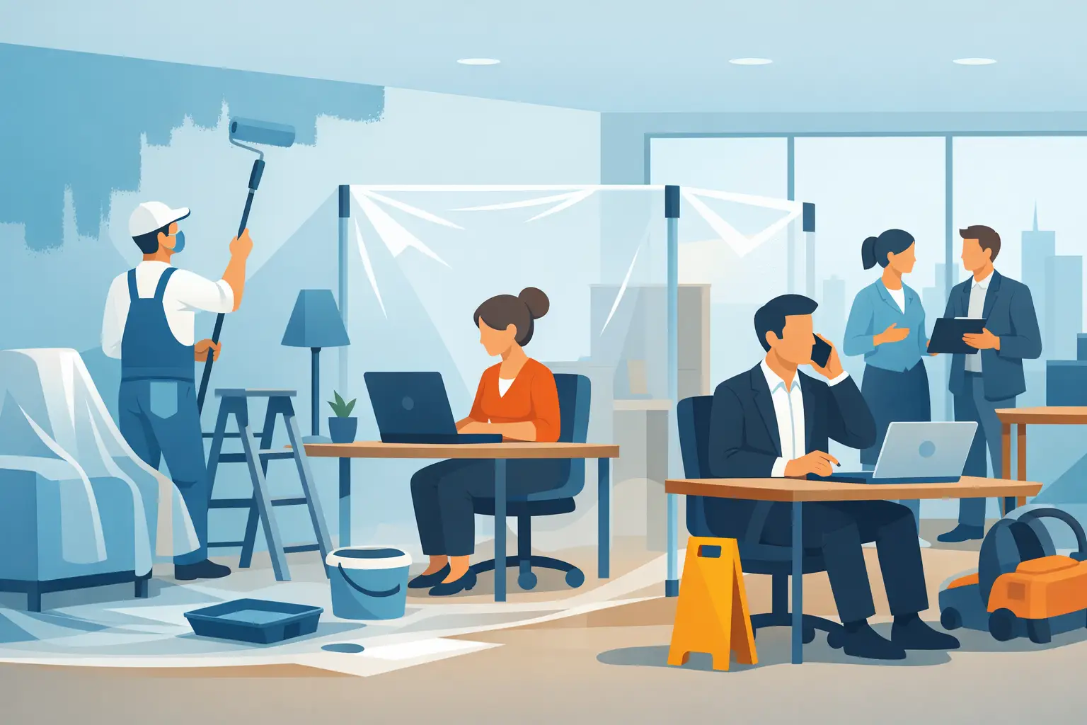 How to Minimize Painting Disruption at Work