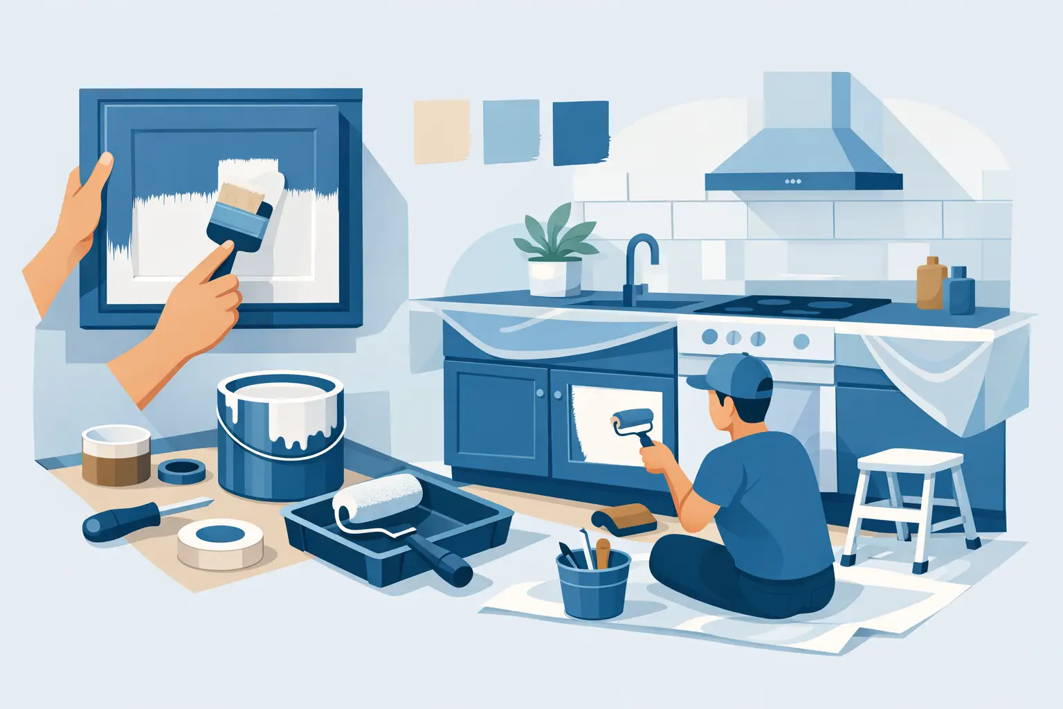 How to Paint Kitchen Cabinets Properly at Home