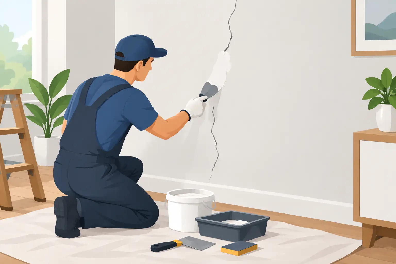 How to Repair Wall Cracks for a Lasting Finish